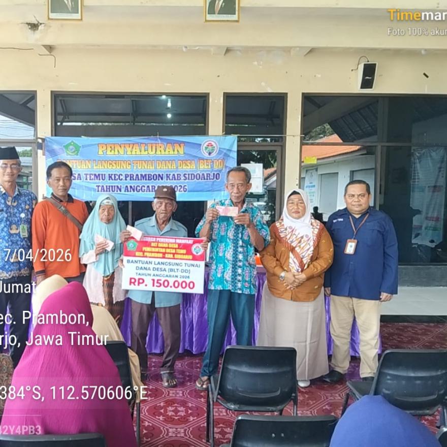 PENYALURAN BLT-DD DESA TEMU TAHUN 2026